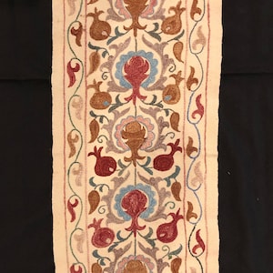 Handmade Uzbek Suzani - Woven Base