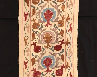 Handmade Uzbek Suzani - Woven Base