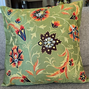 Suzani Pillowcase, Suzani Cushion, Uzbek Suzani, Decorative pillows