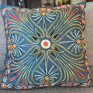 Suzani Pillowcase, Suzani Cushion, Uzbek Suzani, Decorative pillows