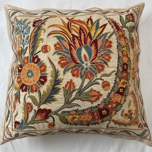 Suzani Pillowcase, Suzani Cushion, Uzbek Suzani, Decorative pillows