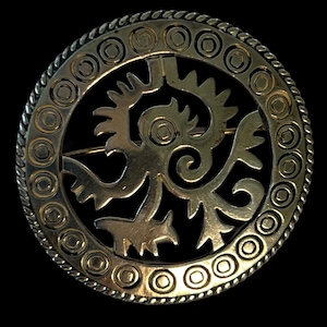 Vintage Maricela Taxco Sterling Silver Brooch Mexico