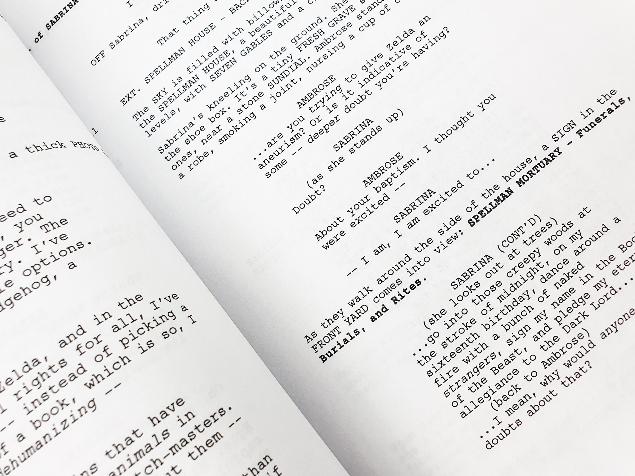 Sabrina Fair Script The Chilling Adventures of Sabrina TV Script Screenplay - Etsy