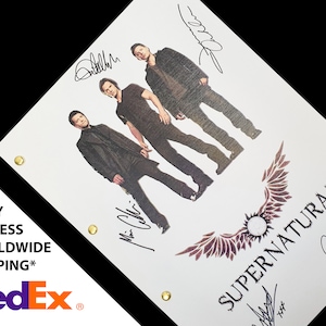 Supernatural signed script - Etsy 日本