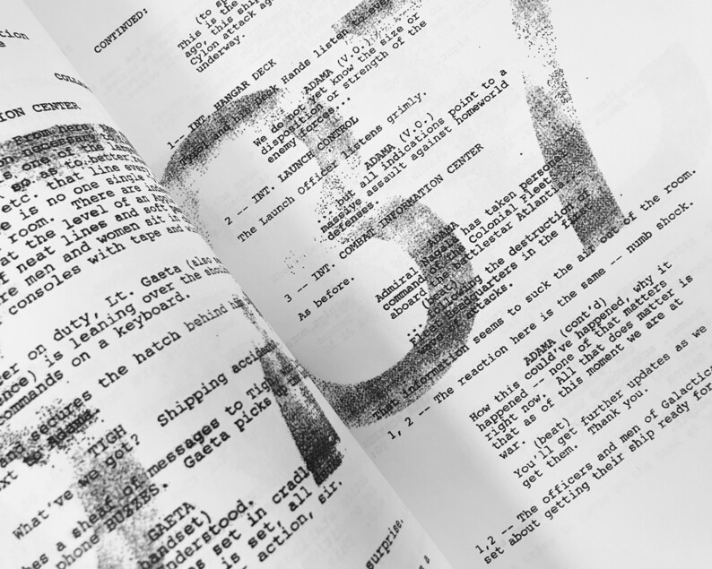 Battlestar Galactica TV Script, Screenplay With Signatures, Autograph ...