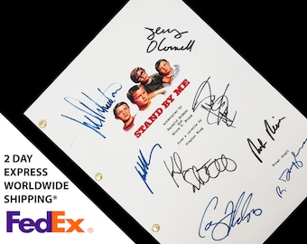Stand By Me Film Movie Script with Signatures Autograph Reprint River Phoenix Wil Wheaton Corey Feldman Kiefer Sutherland Richard Dreyfuss