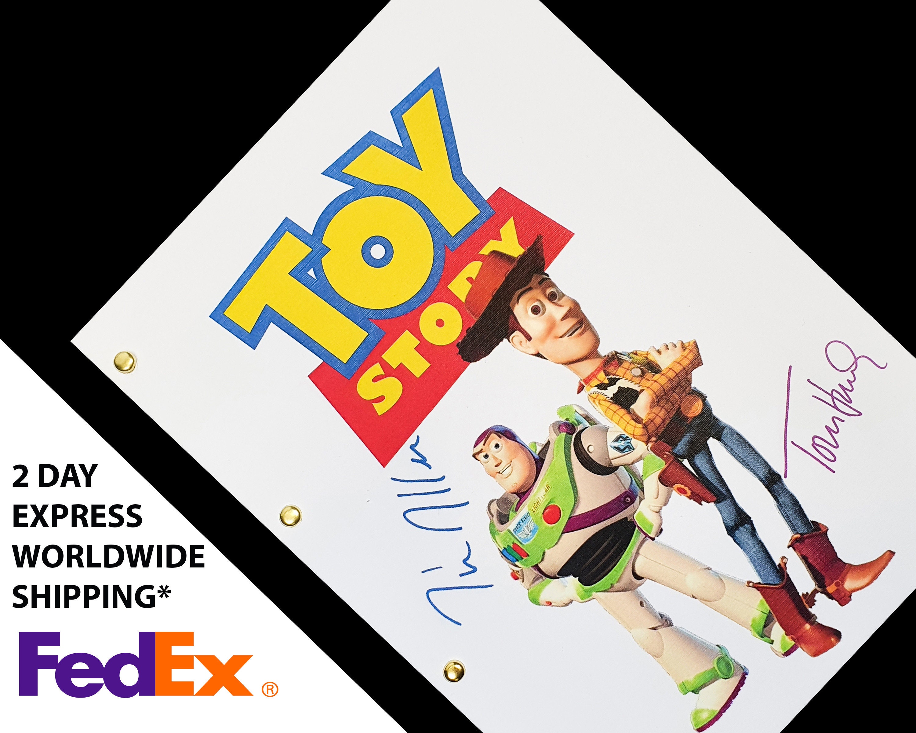 Toy Story Film Script Screenplay Movie Disney Pixar Buzz Etsy