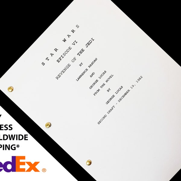 Return of the Jedi Script - Etsy