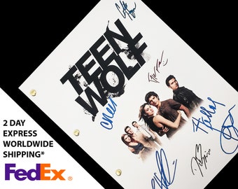 Teen Wolf TV Script Screenplay Signature Autograph Reprint Tyler Posey Tyler Hoechlin Dylan O'Brien Holland Roden Colton Haynes Crystal Reed