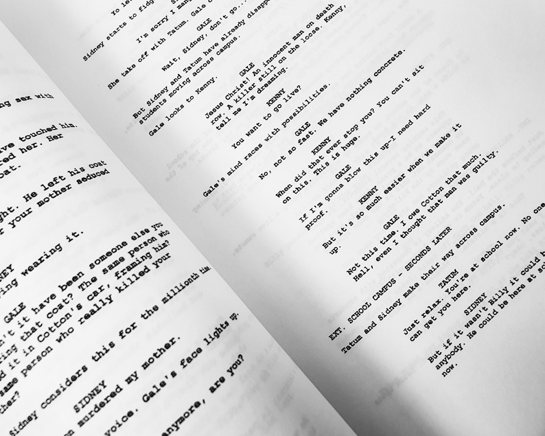 Scream Film Movie Script Screenplay Signatures Autograph Reprint David ...