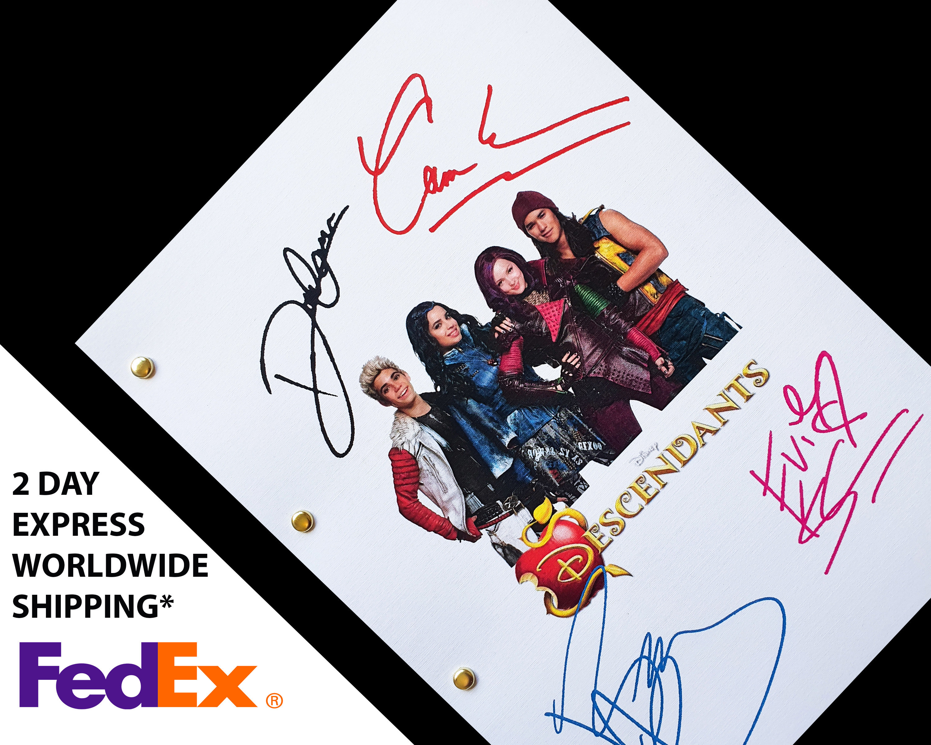 Descendientes Disney Film Guión de Película Guión con Firmas - Etsy México Descendientes Disney Film Guión de Película Guión con Firmas - Etsy México