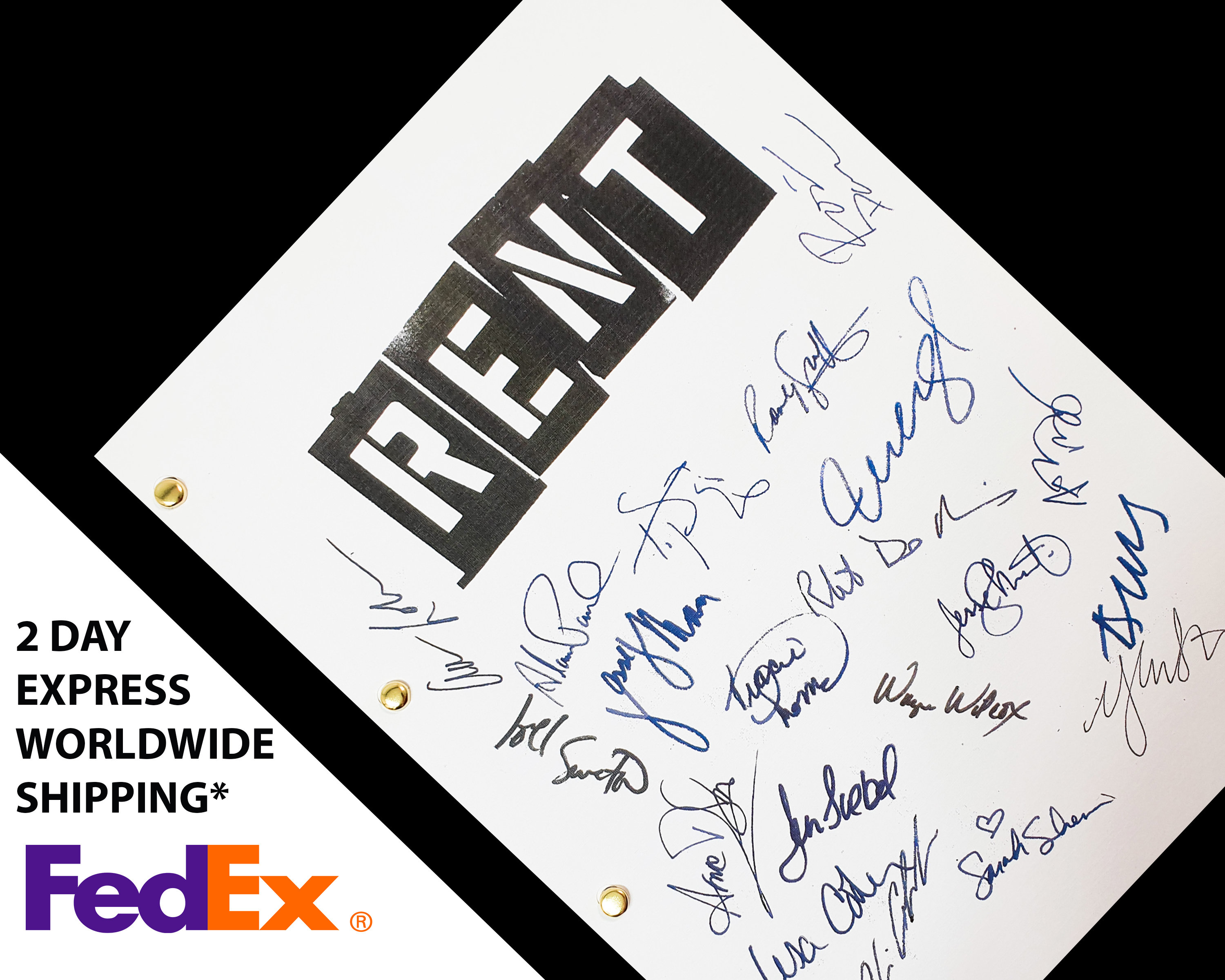 Rent Movie Musical Script Drehbuch mit Signaturen Autogramm Etsy.de