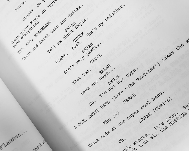 Yevonite Script Chuck TV Show NBC Pilot Script, Screenplay With Signatures, Autograph ...