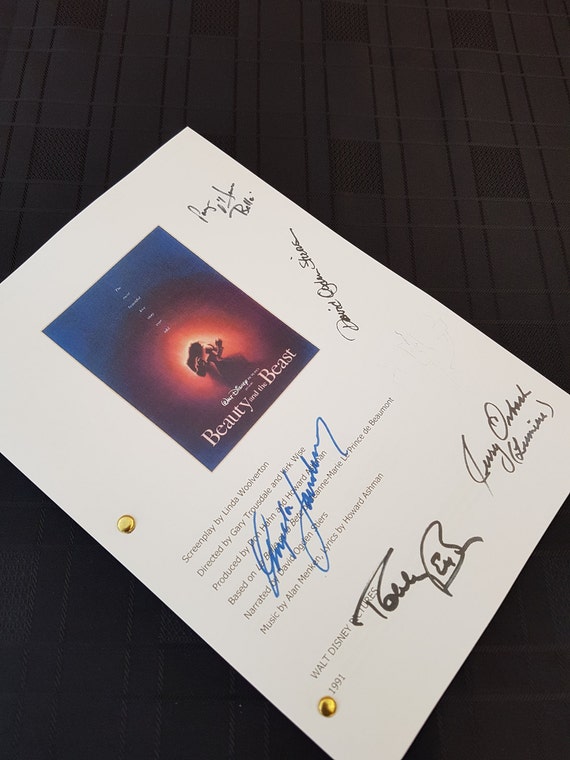 Beauty and the Beast 1991 Film Movie Script with ...