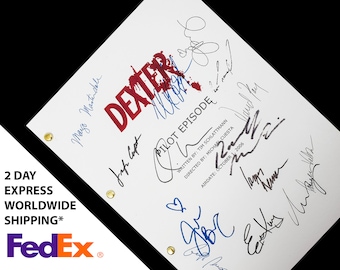 Sceneggiatura della serie TV Dexter con autografi, ristampa - Michael C Hall, Jennifer Carpenter, Lauren Valez, Sam Trammell, James Remar