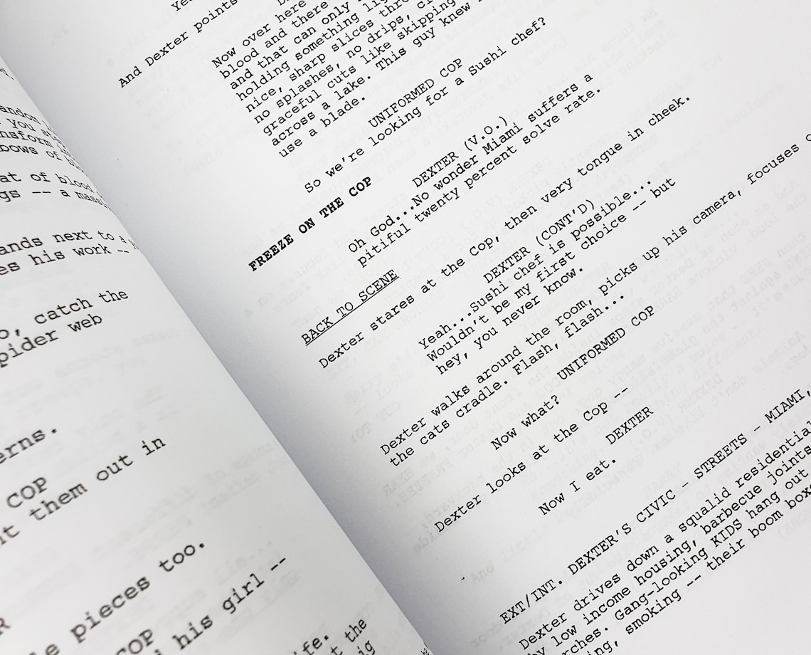 Dexter TV Script Screenplay With Signatures Autograph Reprint - Michael ...