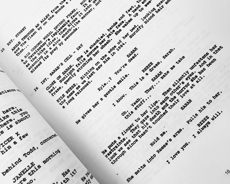 Terminator 2 Judgement Day Movie Script Screenplay With Signatures ...