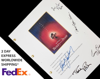 Disney Die Schöne und das Biest 1991 Film Drehbuch, Drehbuch mit Signaturen, Autogramm Nachdruck - Paige O'Hara, Robby Benson, Belle