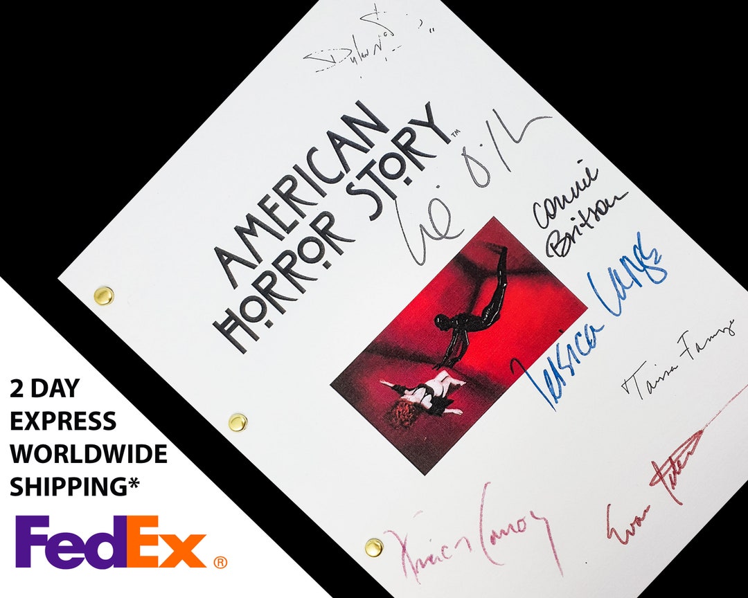 American Horror Story TV Script Screenplay With Signatures Autograph