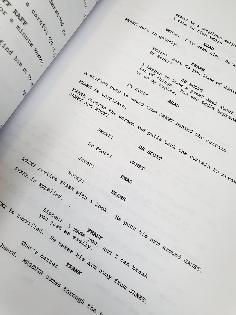 Rocky Horror Picture Show Musical Script