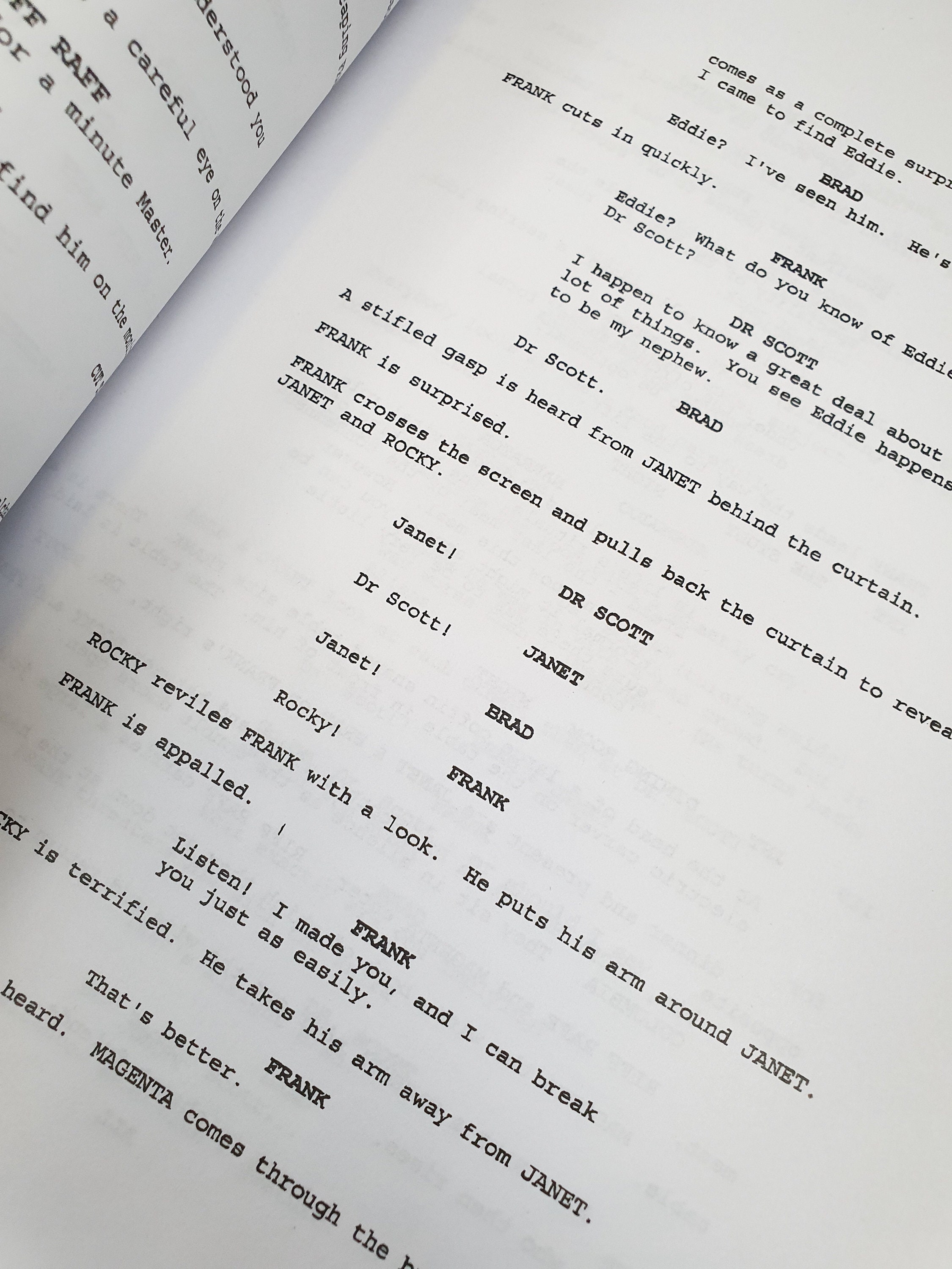 Rocky Horror Picture Show Film Movie Script Signatures Autographs ...