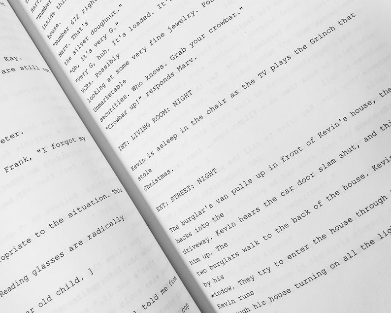Home Alone Movie Film Script Screenplay With Signatures Etsy
