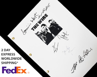 The Wire HBO TV Show Pilot Script with Signatures Autographs Reprint - Dominic West Idris Elba John Doman Frankie Faison Larry Gilliard Jr