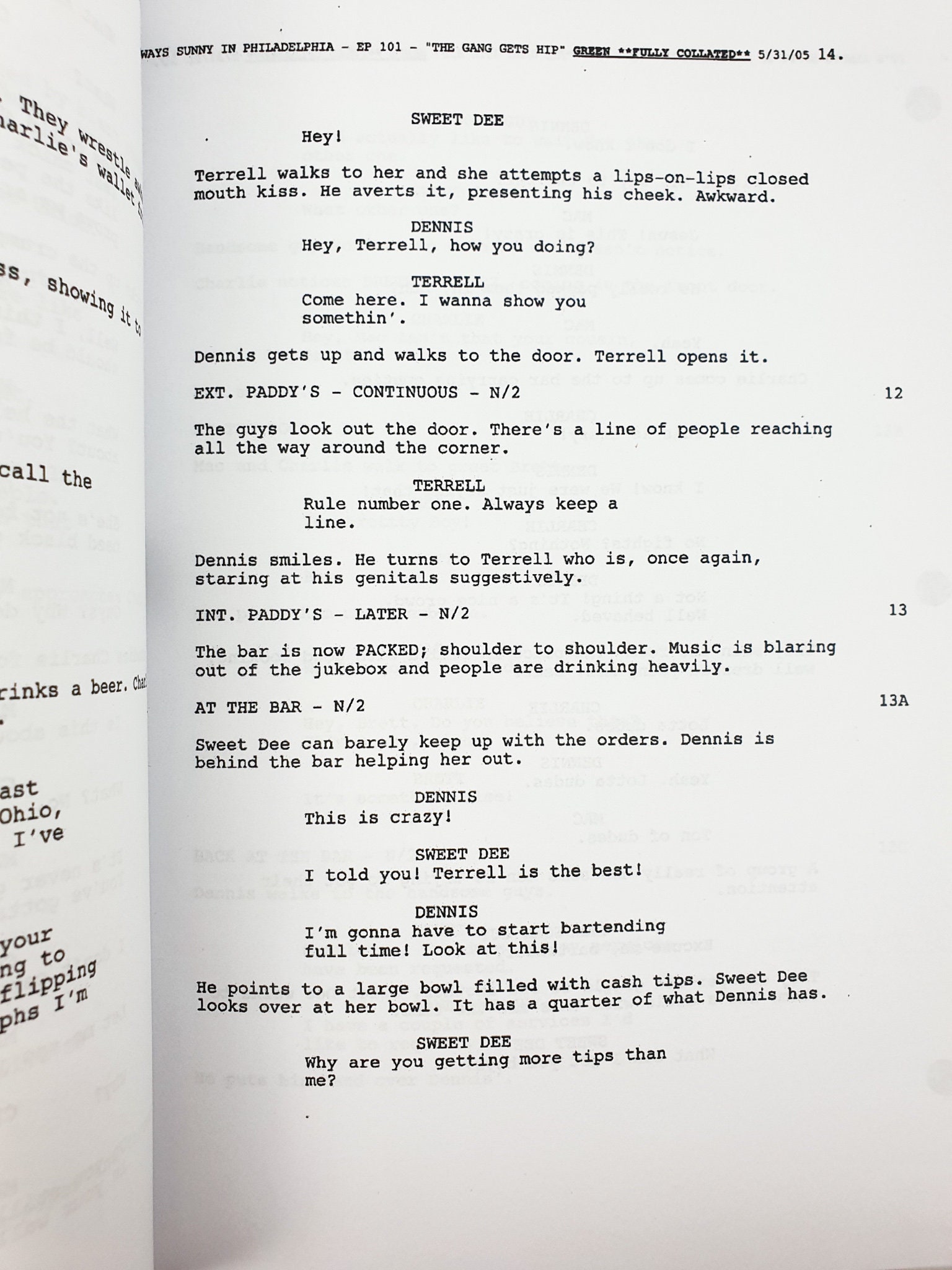 It's Always Sunny in Philadelphia TV Pilot Script Etsy