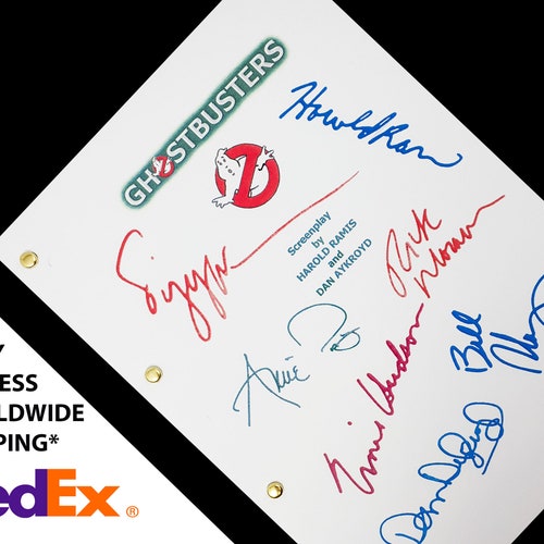 thumbnail image 2 of Ghostbusters Script Cast-Signed Autograph Reprints – 128 Pages, Movie Memorabilia 2 of 3