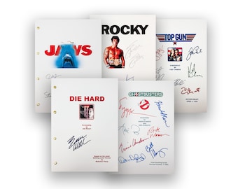The Classic Movie Collection Movie Scripts Screenplay Signatures Autograph Reprints Die Hard Ghostbusters Top Gun Jaws & Rocky (5 Scripts)