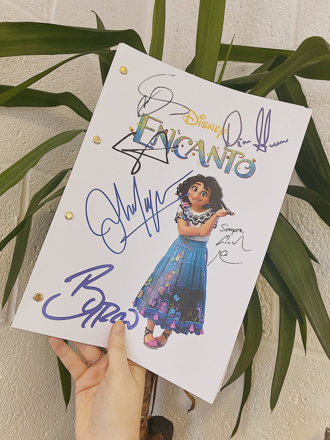 Encanto Movie Script Signatures Autograph Reprint Stephanie - Etsy