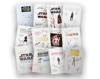 Star Wars Ultimate 12 Script Bundle Screenplay with Signatures Autograph Reprints The Mandalorian A New Hope Empire Strikes Back Skywalker