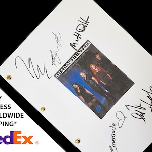 Shadowhunters TV Show Script Signatures Autograph Reprint Katherine ...