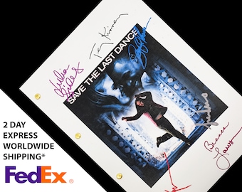 ラストダンス映画脚本サイン直筆サイン復刻版ジュリー・スタイルズショーン・パトリック・トーマスケリー・ワシントンビアンカ・ローソン