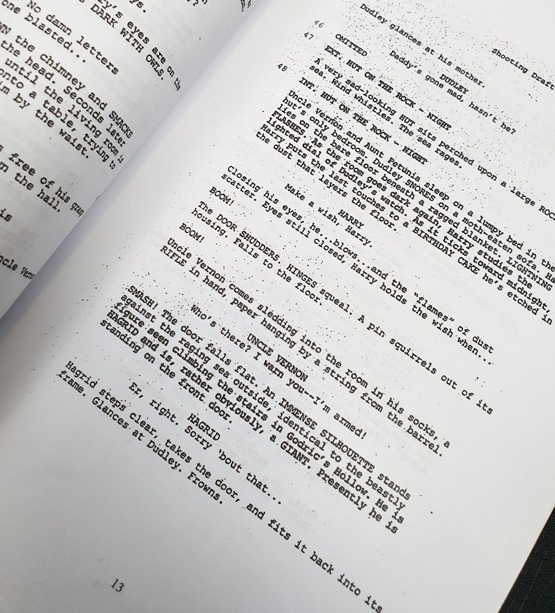 Harry Potter and Philosophers Stone Film Movie Script Etsy