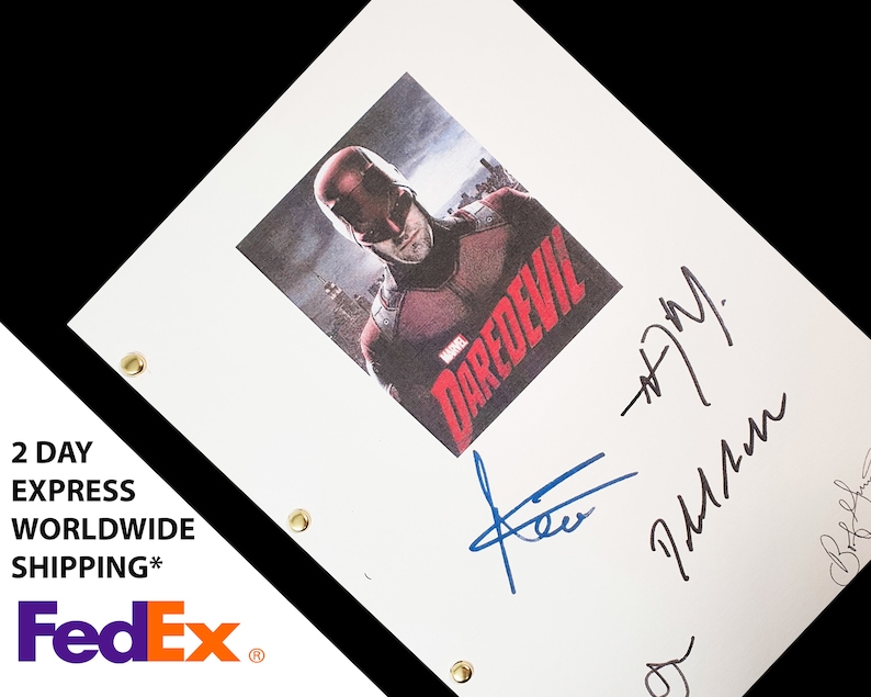 Daredevil Show Script Daredevil Marvel Superhero TV Script Screenplay With Signatures ...
