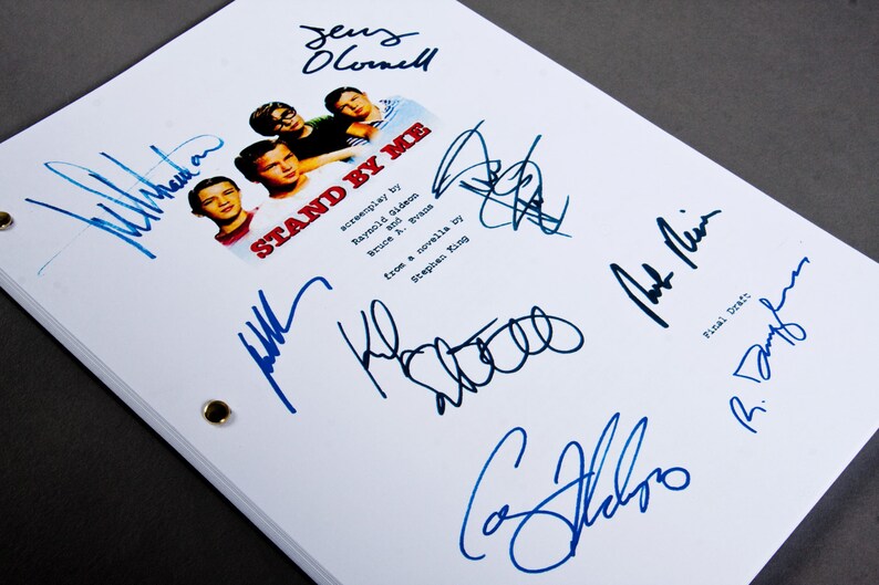 Stand By Me Film Movie Script with Signatures / Autographs Etsy