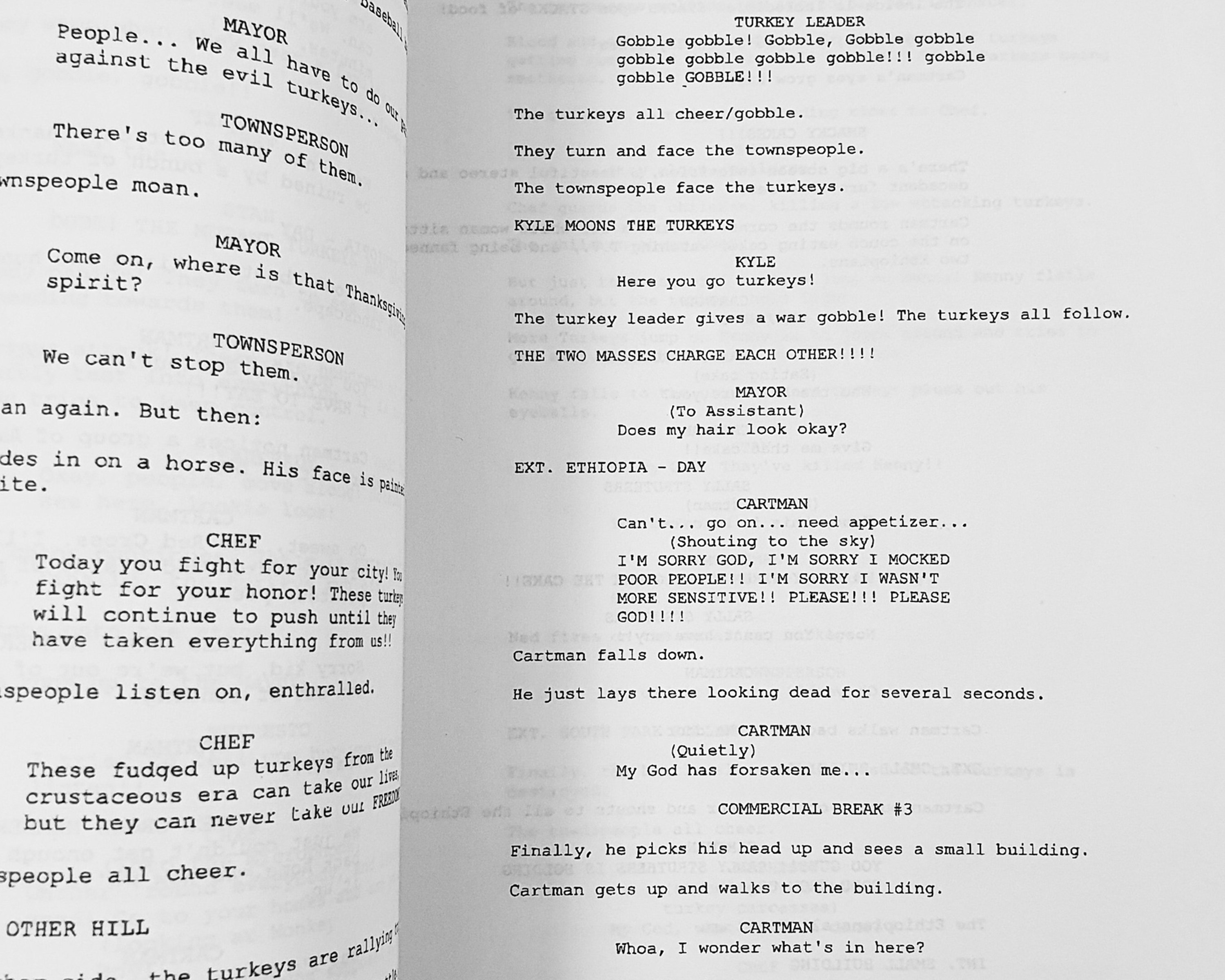 South Park TV Script Screenplay with Signatures Autograph Etsy