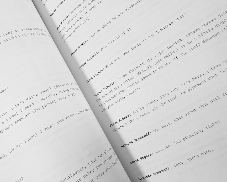 Captain America the Winter Soldier Movie Film Script Signature