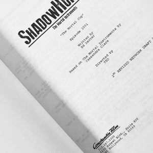 Shadowhunters TV Show Script Signatures Autograph Reprint Katherine ...