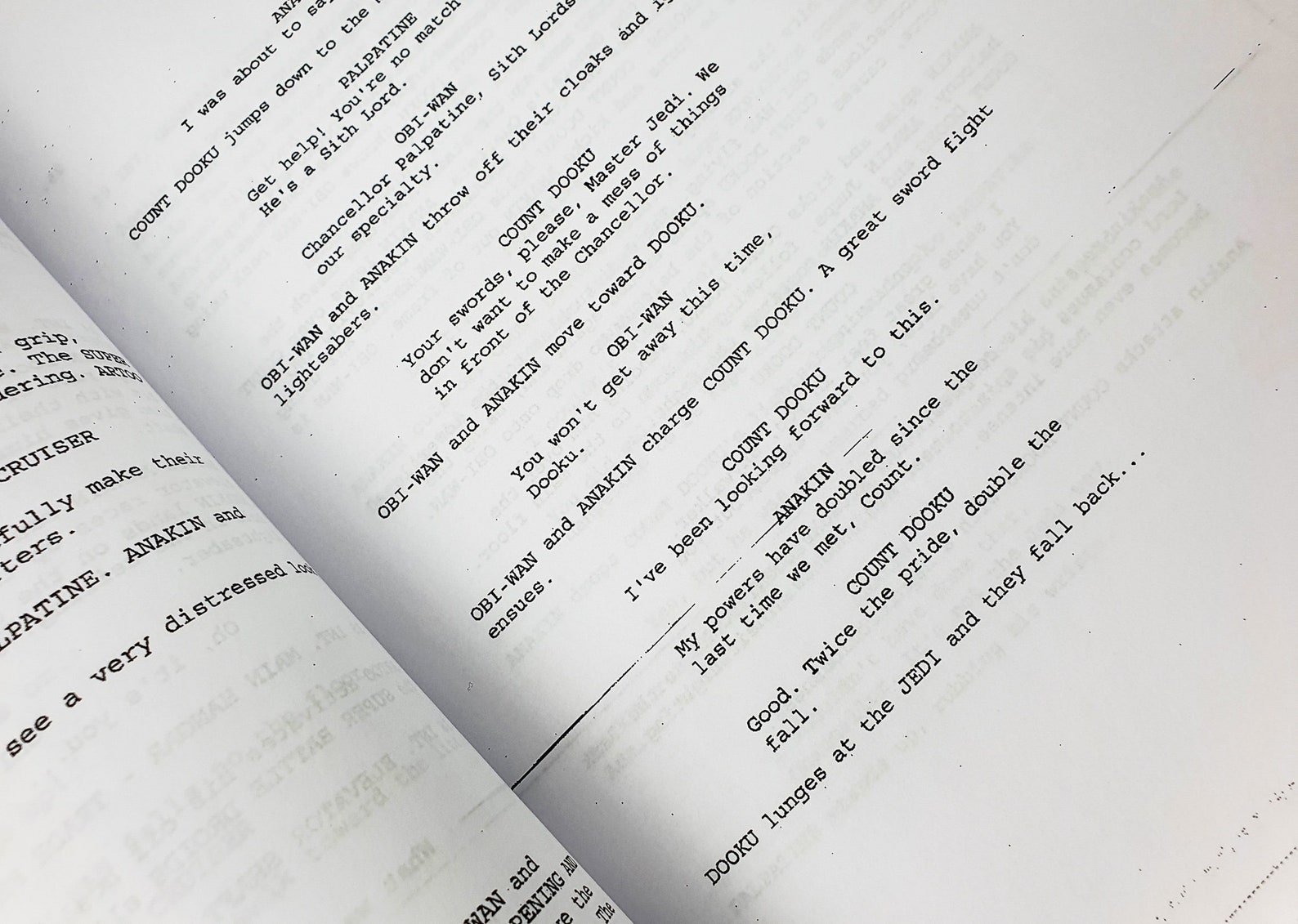 Star Wars Episode III Revenge of the Sith Movie Script Screenplay ...