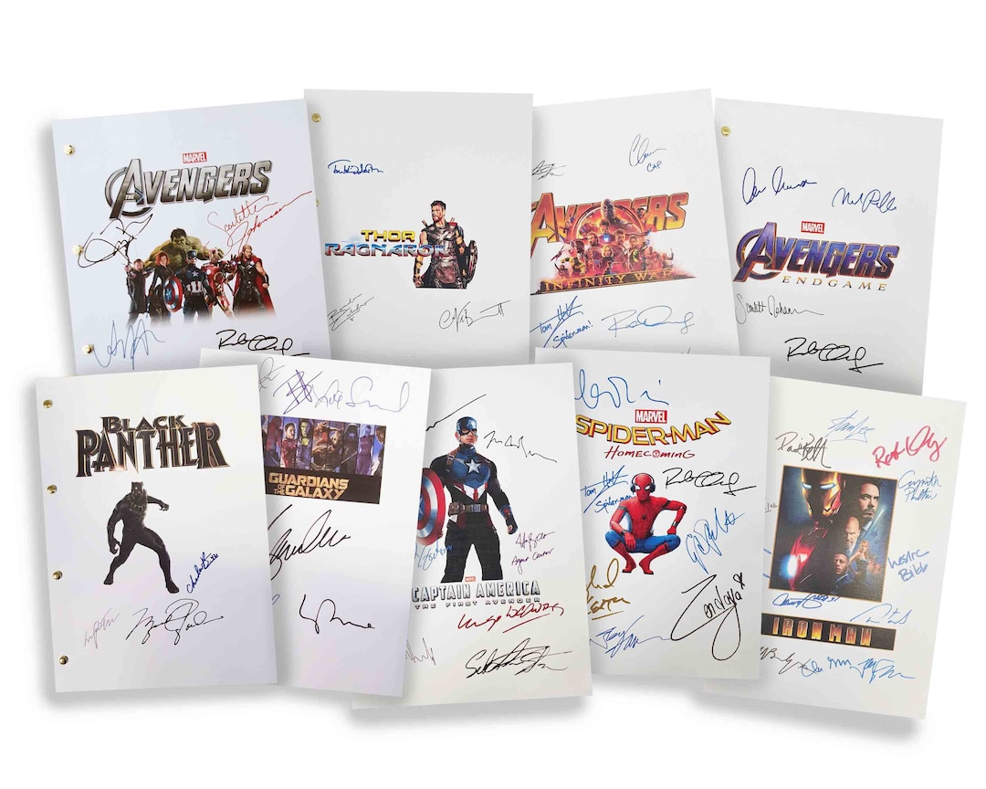 Marvel's Cinematic Universe Collection 9 Scripts Screenplay With ...
