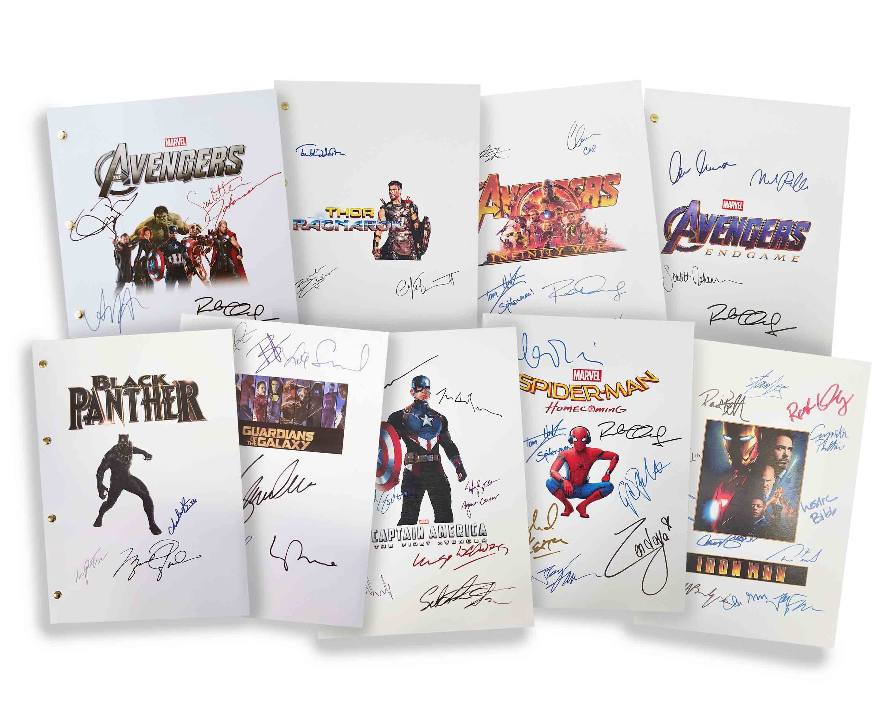 Marvel's Cinematic Universe Collection 9 Scripts Screenplay With ...