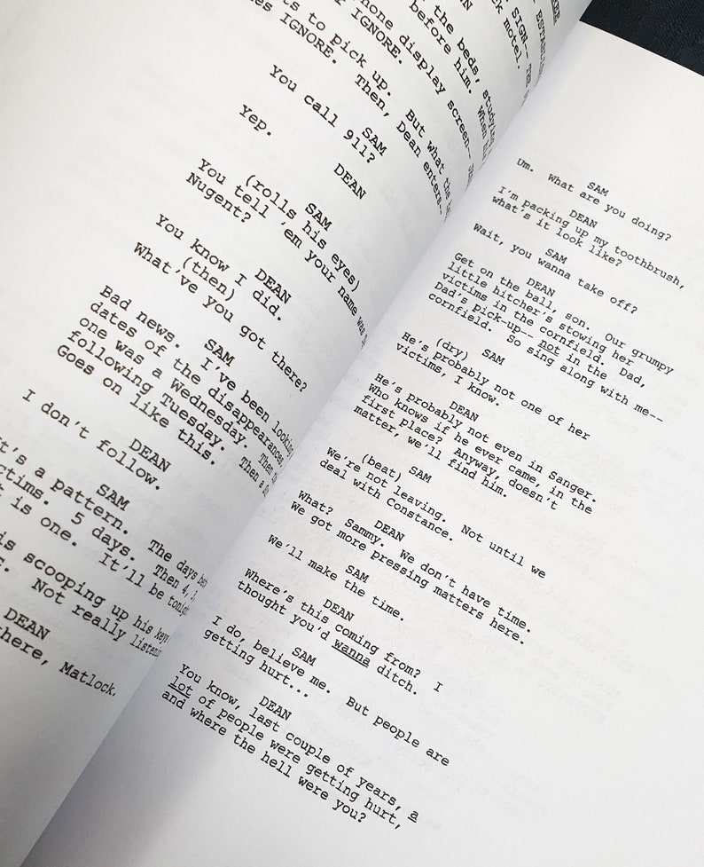 Supernatural TV Script With Signatures Autograph Reprint Jensen Ackles ...