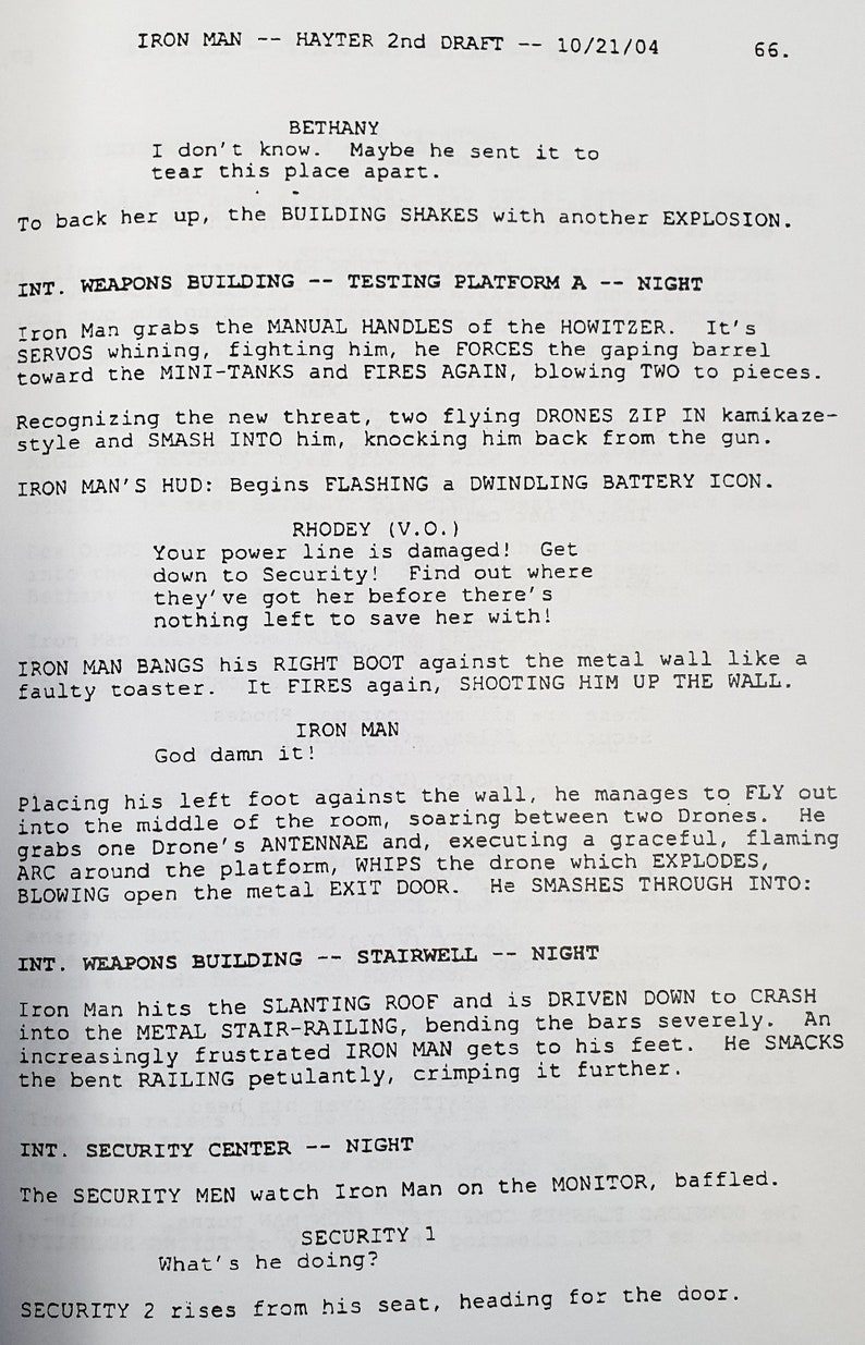 iron man script
