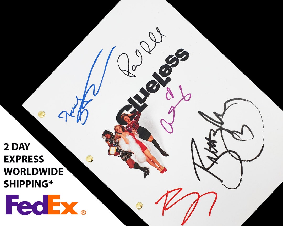 Clueless Script Clueless Film Movie Script Screenplay Signatures Autographs Reprint ...