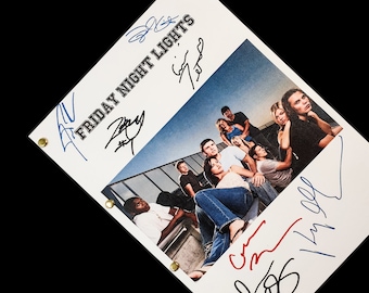 Friday Night Lights TV Script with Signatures Autograph Reprint - Kyle Chandler Connie Britton Taylor Kitsch Jesse Plemons Aimee Teegarden