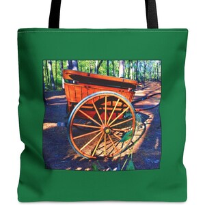Tote Bag w/Antique Carriage, Three Sizes