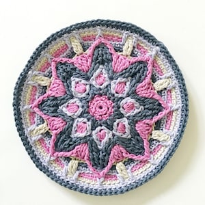Radiant Flower Coaster | Overlay Crochet Pattern | Crochet Home Decor