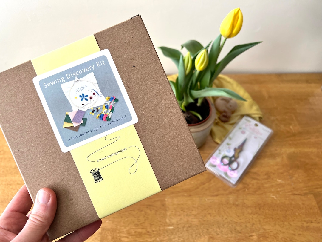 Child's Sewing Discovery Kit, Waldorf Kids Sewing Kit, Kinder Kit, Kid's First Sewing Project